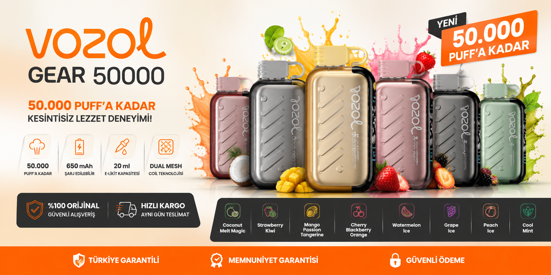 Vozol Puff 50 bin çekim