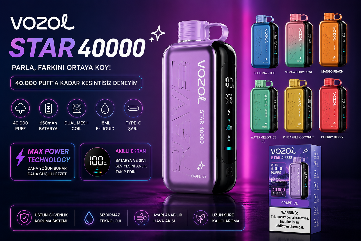 Vozol Star 40000 kategorisi