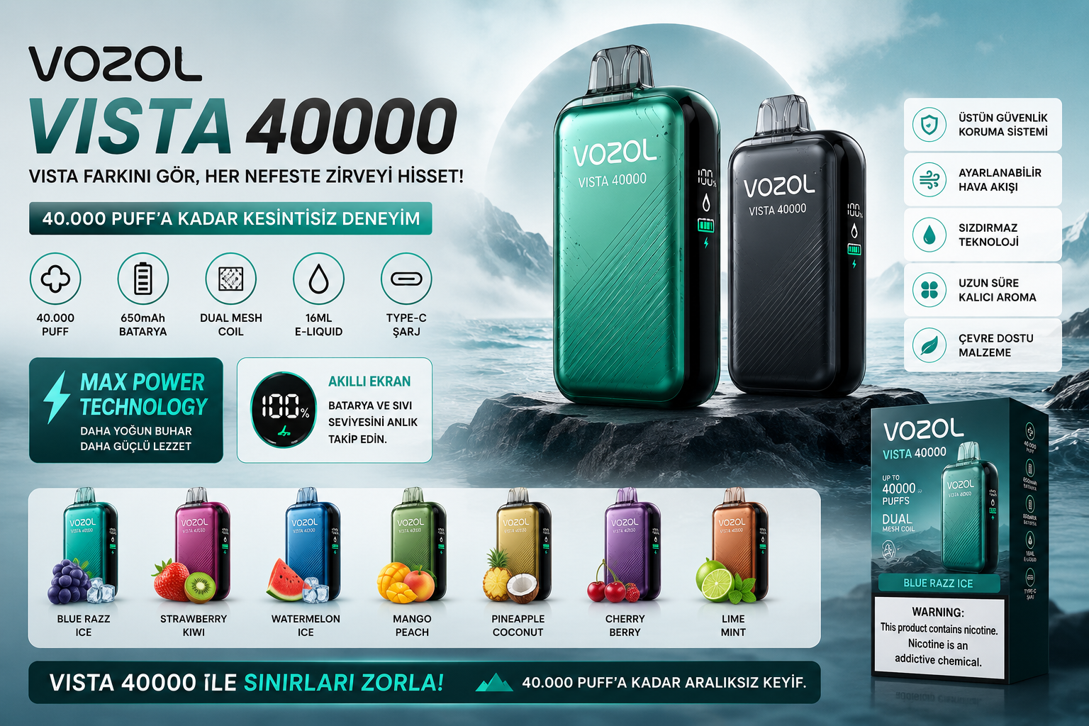 Vozol Vista 40000