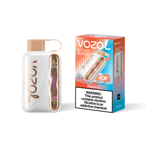 Vozol Star 40000 Peach Ice