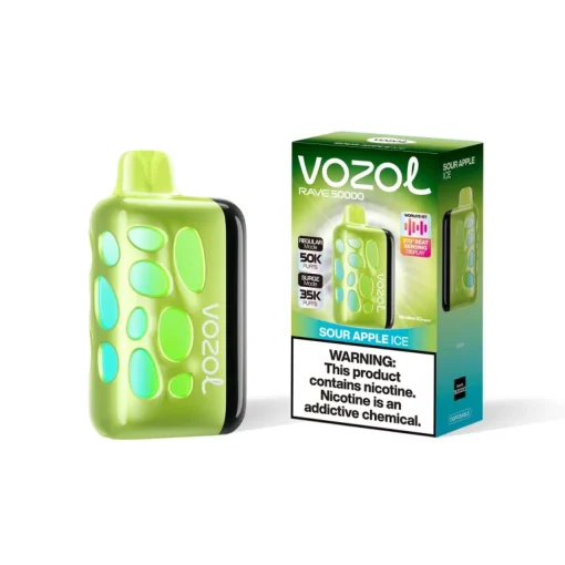 Vozol Rave 50000 Sour Apple Ice