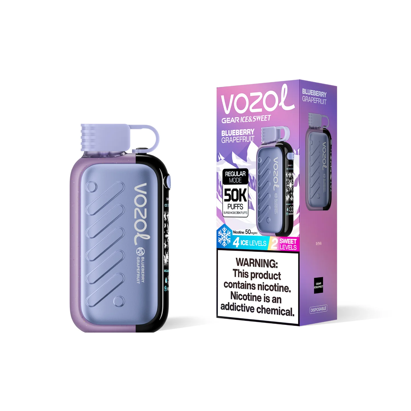 Vozol Gear 50000 Blueberry Grapefruit