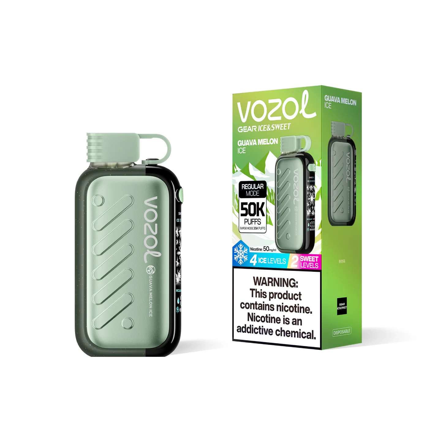 Vozol Gear 50000 Guava Melon Ice