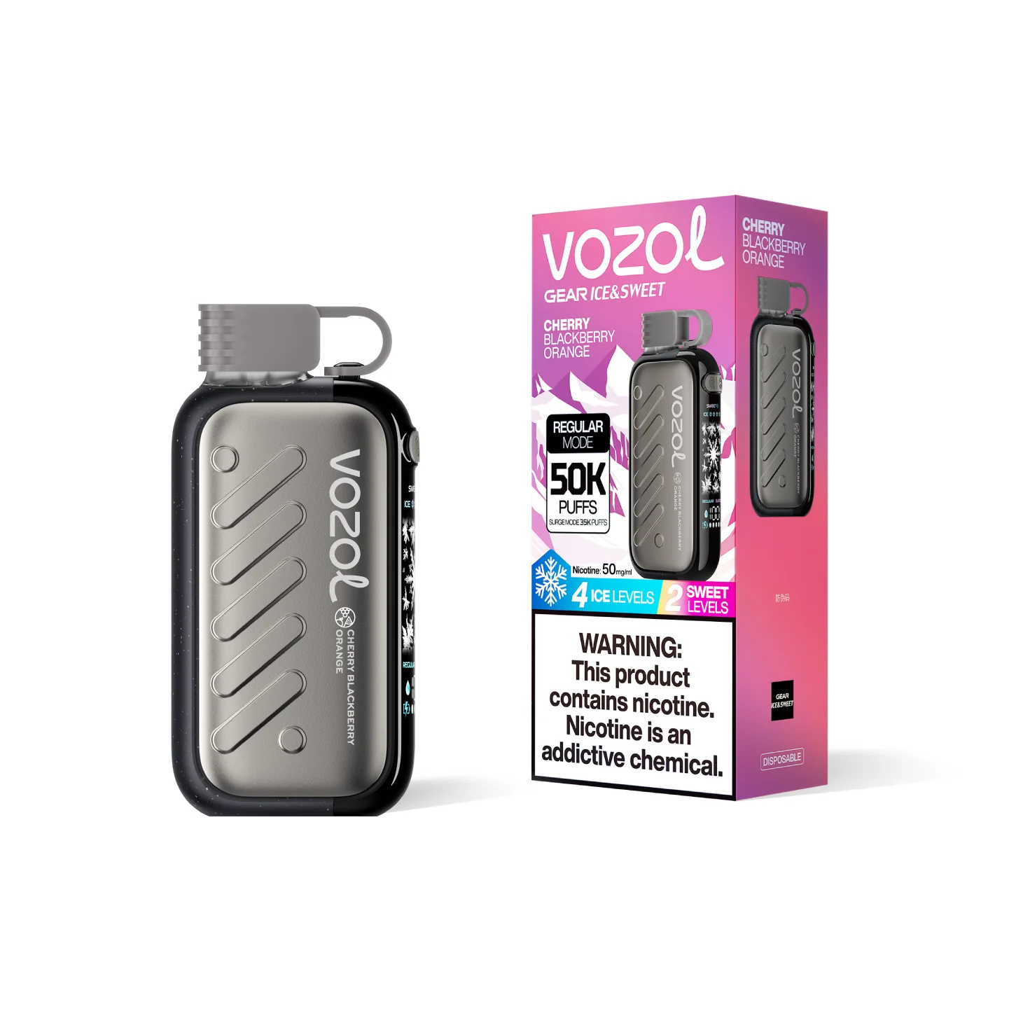 Vozol Gear 50000 Cherry Blackberry Orange